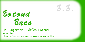 botond bacs business card